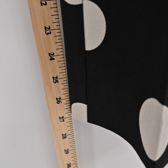 ANTHROPOLOGIE‎ Pants Womens Sz 2 Black Polka Dot The Essential Skinny Kick Flare - Picture 13 of 14